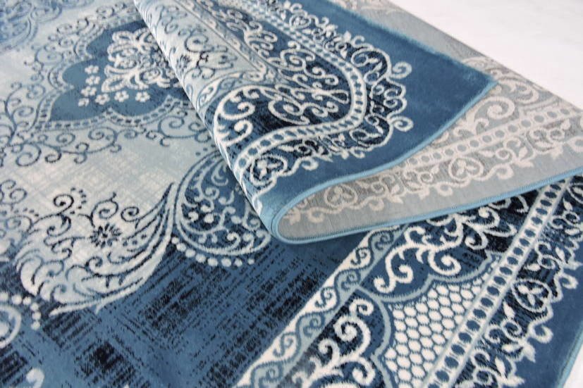 Thảm sofa phòng khách SAHRA 08062 STEELBLUE NAVY L - 3