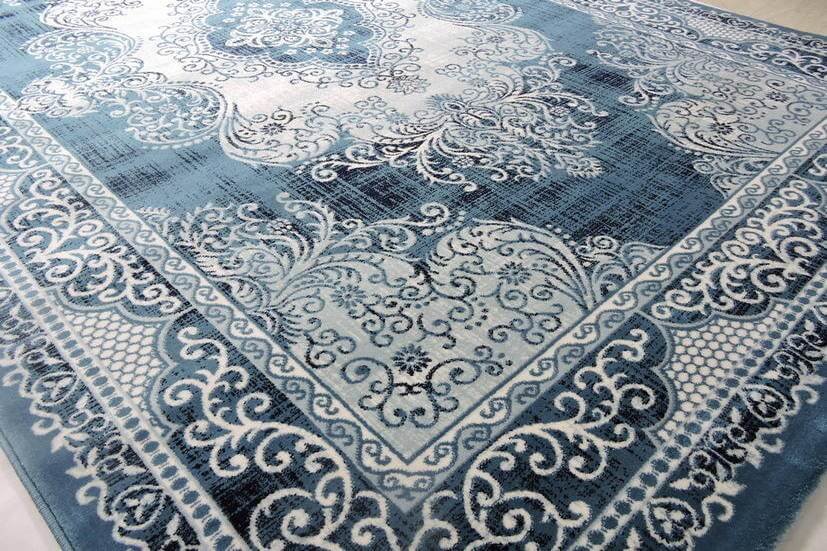 Thảm sofa phòng khách SAHRA 08062 STEELBLUE NAVY L - 4