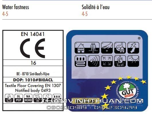 Thông số kỹ thuật thảm tấm Impression 5